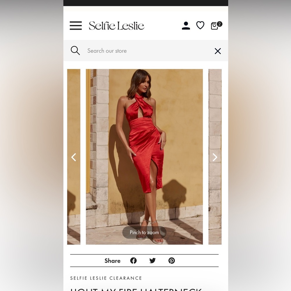Selfie Leslie dress